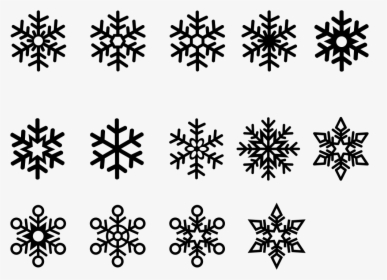 Snowflake Icon Svg - Snowflakes Graphic, HD Png Download, Transparent PNG