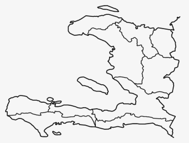 Filehaiti Departments Blank - Blank Map Of Haiti, HD Png Download, Transparent PNG