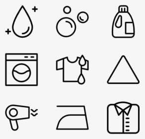 Linear Laundry Symbols - Phone Email Icon Png, Transparent Png, Transparent PNG