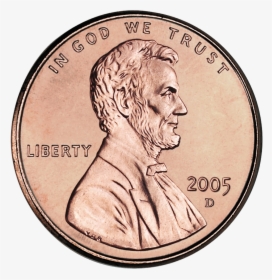 2005 Penny Uncirculated Obverse Cropped - Penny Coin, HD Png Download, Transparent PNG