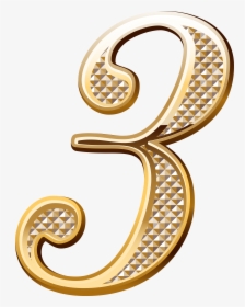 Gold Numbers Png - Gold Deco Numbers Png, Transparent Png, Transparent PNG