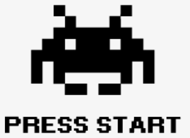 Press Start - Space Invaders, HD Png Download, Transparent PNG