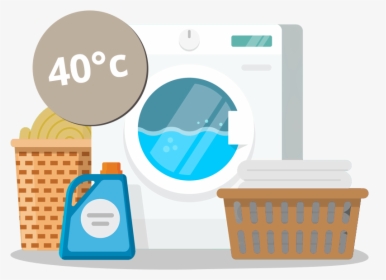 Transparent Washer Dryer Clipart - Laundry Machine Illustration, HD Png Download, Transparent PNG