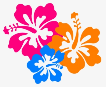 Hawaiian Hibiscus Clip Art - Clipart Hawaiian Flowers, HD Png Download, Transparent PNG