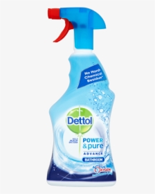 Dettol Power & Pure Advance Bathroom Spray - Dettol Power And Pure, HD Png Download, Transparent PNG