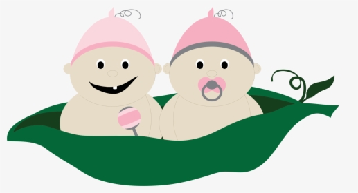 Two Peas In A Pod Clip Arts - Happy Birthday Twins Boy, HD Png Download, Transparent PNG