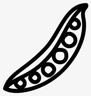 Transparent Pea Clipart Black And White - Peas Icon, HD Png Download, Transparent PNG