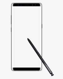 Front View Of A Semitransparent Galaxy Note8 In Landscape - Note 8 Png Mobile, Png Download, Transparent PNG
