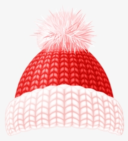 Red Winter Hat Clip Art Image - Red Winter Hats Clip Art, HD Png Download, Transparent PNG