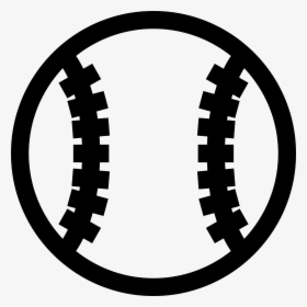 Png Baseball Stitches - Black And White Baseball Icon, Transparent Png, Transparent PNG