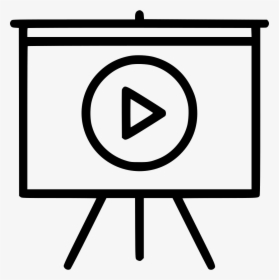 Presentation Promo Deck Board Video Play - Art Stand Png Icon, Transparent Png, Transparent PNG