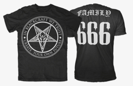 Transparent Satanic Pentagram Png - Black Craft Cult T Shirt, Png Download, Transparent PNG