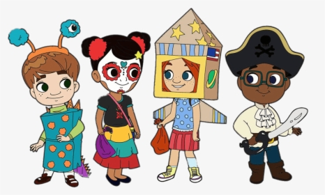 Nina And Her Friends Ready For Halloween - Nina World Nina The Babysitter, HD Png Download, Transparent PNG