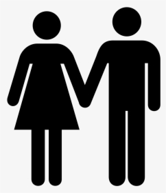 Man And Woman Icon Svg Clip Arts - Man And Woman Icon Png, Transparent Png, Transparent PNG