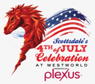 4th Of July Logo With Plexus 6 Copy Orig - Stallion, HD Png Download, Transparent PNG