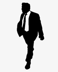 Man Walking Silhouette Png -man Walking Png, Transparent - Silhouette Man Walking, Png Download, Transparent PNG