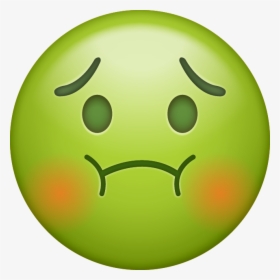 Download Poisoned Iphone Emoji Image - Sick Emoji Transparent, HD Png Download, Transparent PNG