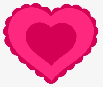 Pink Lace Heart - Valentine's Day Heart Clipart, HD Png Download, Transparent PNG