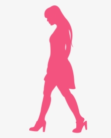 Silhouette Woman Walking Clipart, HD Png Download, Transparent PNG