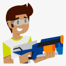 Nerf Gun Library Free Best On Clipartmag Clip Art Transparent - Clipart Nerf Gun Png, Png Download, Transparent PNG