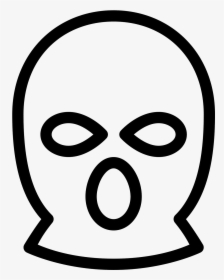 Transparent Thief Clipart - White Ski Mask Png, Png Download, Transparent PNG