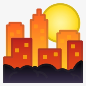 Sunset Icon - Sunset Emoji Png, Transparent Png, Transparent PNG