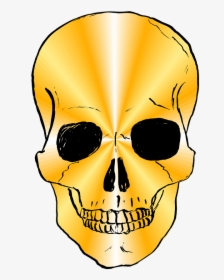 Skull Gold Png, Transparent Png, Transparent PNG