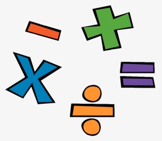 Mathematics Cartoon Division Clip Art - Math Symbols, HD Png Download, Transparent PNG