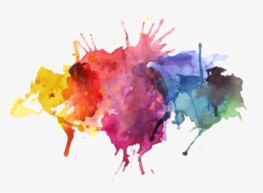 Watercolor Splash Png Download - Watercolor Splatter Png Transparent, Png Download, Transparent PNG