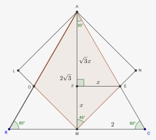 Diagonal Of Equilateral Triangle, HD Png Download, Transparent PNG