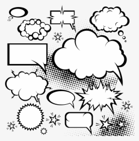 Speech Balloon Comic Book Dialogue Cloud Explosion - Cloud Comics, HD Png Download, Transparent PNG