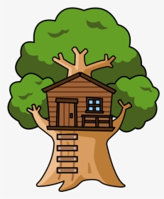 Small Trees Png - Clip Art Tree House, Transparent Png, Transparent PNG