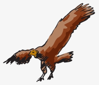 Vulture, Scavanger, Buzzard, Bird, Carnivore, Carrion - Buzzard Flying Clipart, HD Png Download, Transparent PNG