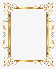 Frame Deco Border Transparent Gold Free Hd Image Clipart, HD Png Download, Transparent PNG