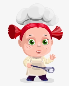 Chef Png - Male Cartoon Character With Freckles, Transparent Png, Transparent PNG