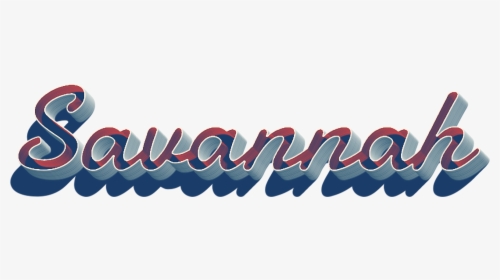 Savannah 3d Letter Png Name - Calligraphy, Transparent Png, Transparent PNG