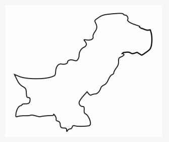 Black Outline Map Of Pakistan Clip Arts - Pakistan Cartoon Map, HD Png Download, Transparent PNG