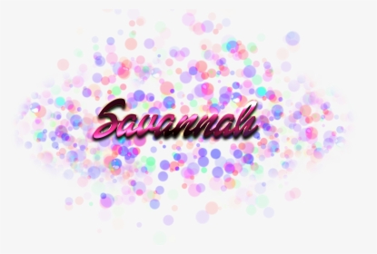 Savannah Name Logo Bokeh Png - Lana Name, Transparent Png, Transparent PNG