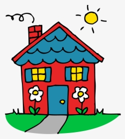 Sun, House, Home, Cute Clipart - My Cute Graphics Home, HD Png Download, Transparent PNG