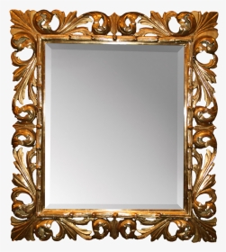 Florentine Frame - Gold Frame Mirror Transparent, HD Png Download, Transparent PNG