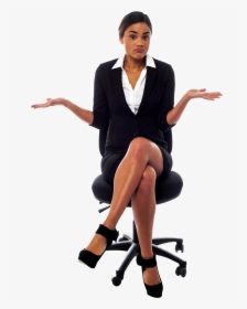 Working Women Royalty-free Png Image - Women Sitting In Chairs, Transparent Png, Transparent PNG