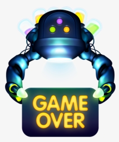 Game Over - Game Over Robot, HD Png Download, Transparent PNG