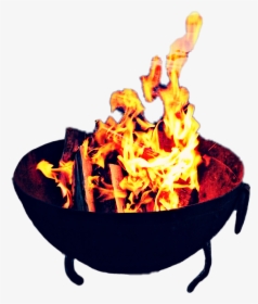 Feu Fire Camping Feudecamp Barbecue Flamme Lumineux - Dish, HD Png Download, Transparent PNG