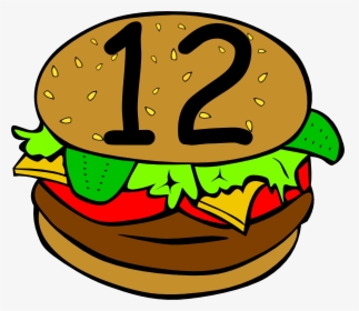 Number 12 Clip Art - Clip Art Of Food, HD Png Download, Transparent PNG