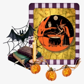 Halloween Witch With Cauldron - Witchcraft, HD Png Download, Transparent PNG