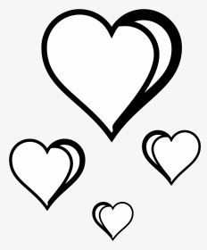 Heart Clipart Black And White - ็ Heart Clipart Black And White, HD Png Download, Transparent PNG