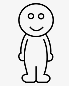 Boneco 555px - Human Figure Cartoon Outline, HD Png Download, Transparent PNG