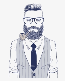 Wearing Style Sunglasses Illustration Vector Hipster - Retro Hipster, HD Png Download, Transparent PNG
