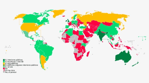 2015 Mapa De Libertad De Panorama - Importance Of Religion Map, HD Png Download, Transparent PNG