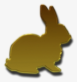 Lebre, Coelhinho Da Páscoa, Ouro, Isolado, Animal - Gold Easter Bunny, HD Png Download, Transparent PNG